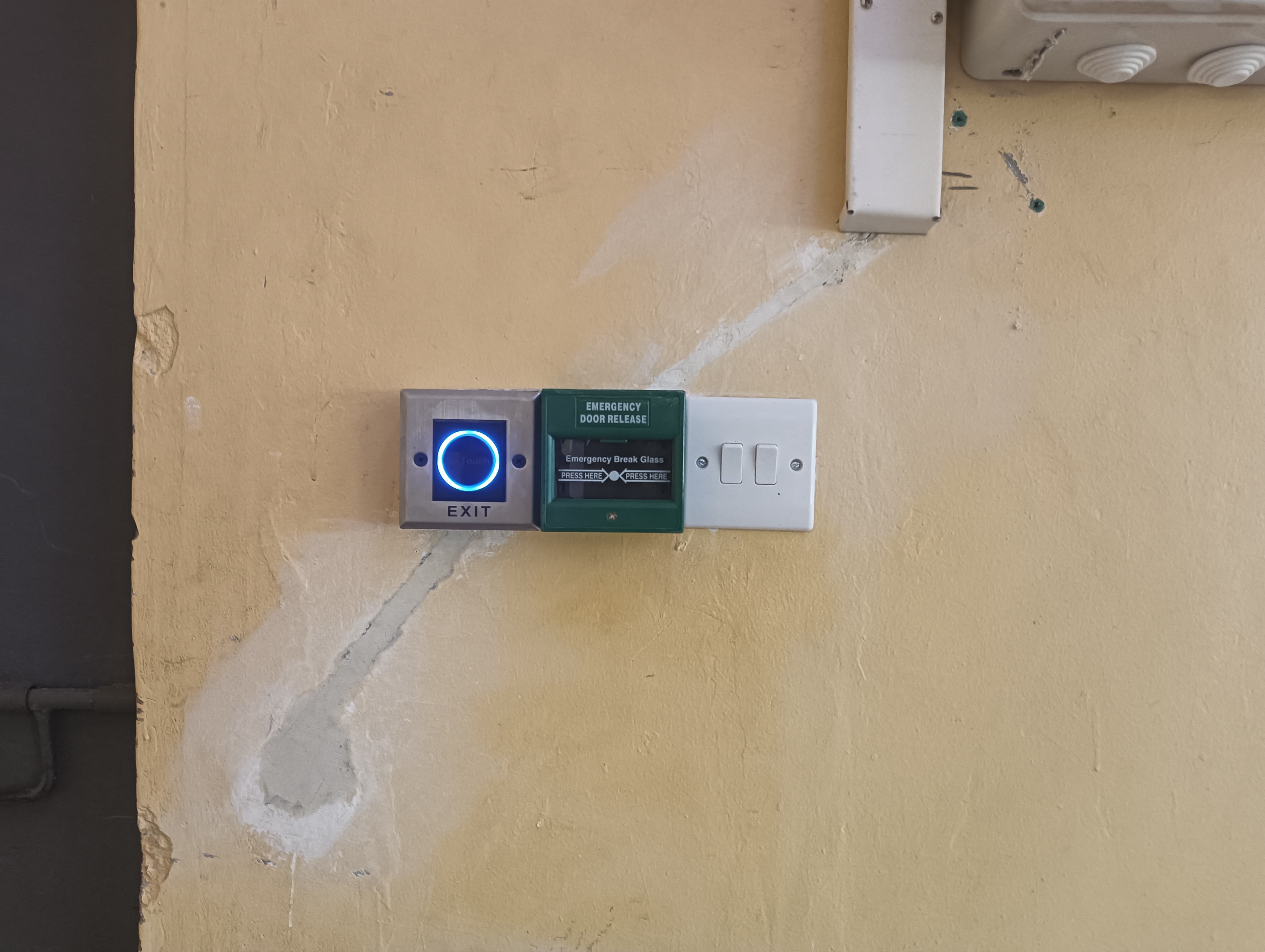 Exit and Emergency Button Installation