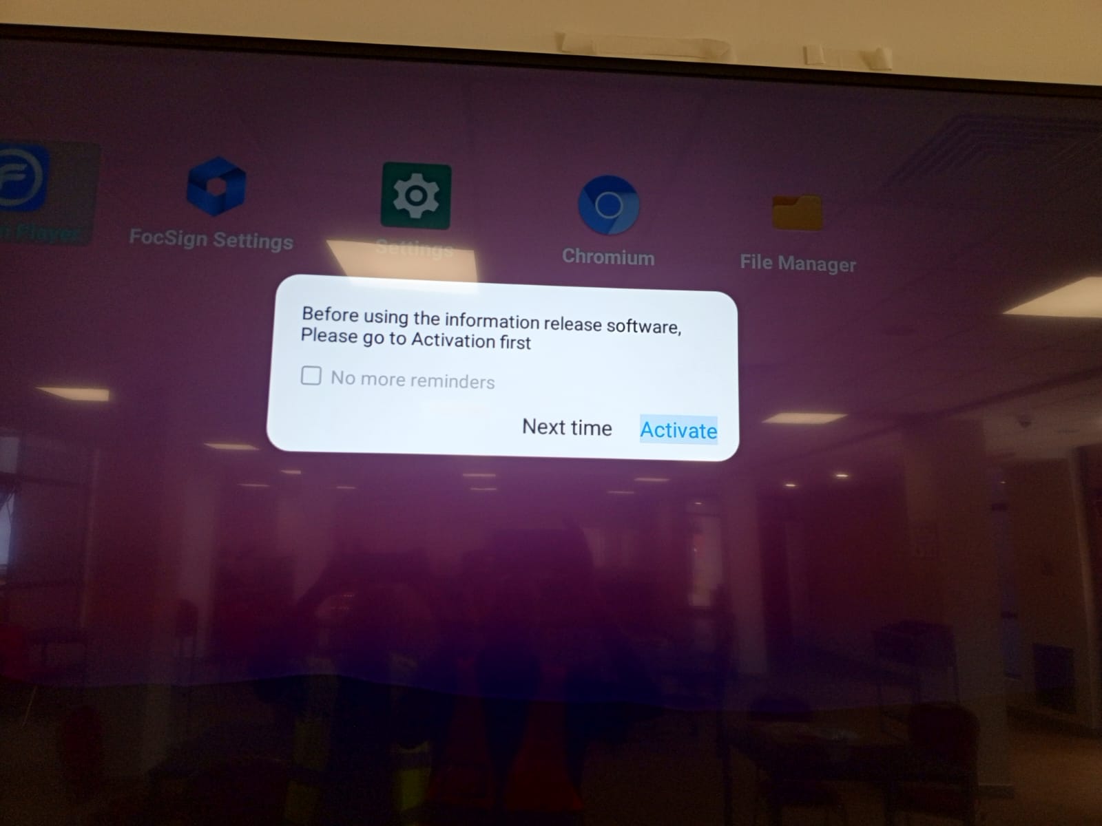 Digital Signage Activation
